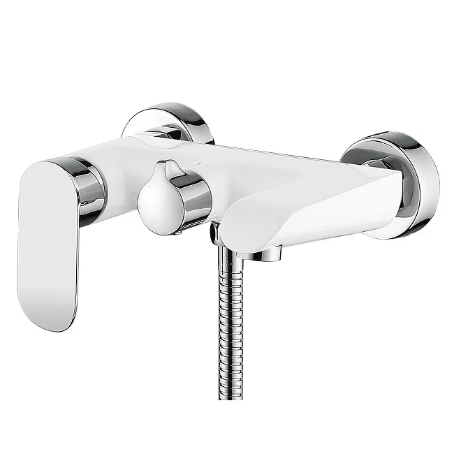 Смеситель для ванны (белый) Ganzer 22032F