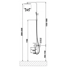 Душевая система Hansen 33028C