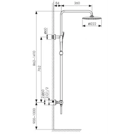 Душевая система с термостатом Kaiser Cezar 05177